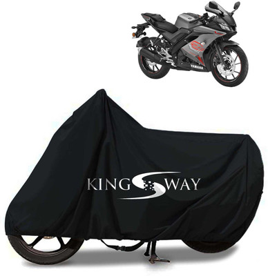 Kingsway Waterproof Two Wheeler Cover for Yamaha(YZF R15 V3, Black)