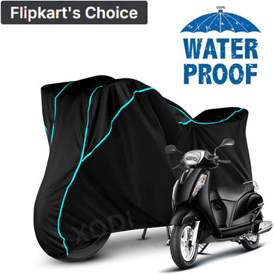 SThanaveX Waterproof Two Wheeler Cover for Suzuki(Access, Black, Blue, Multicolor)