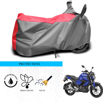 SnehaSales Waterproof Two Wheeler Cover for Yamaha(FZ-Fi Version 3.0, Grey, Red)