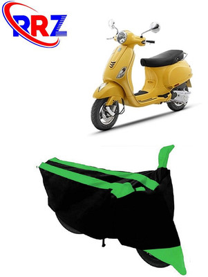 RRZ Waterproof Two Wheeler Cover for Vespa(ZX 125, Black, Green)