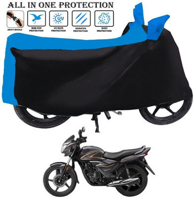 OliverX Waterproof Two Wheeler Cover for Honda(Shine, Black, Blue)