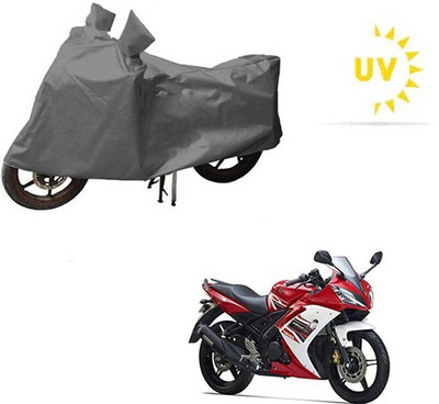 MMSSTAR Waterproof Two Wheeler Cover for Yamaha(R15 s, Grey)