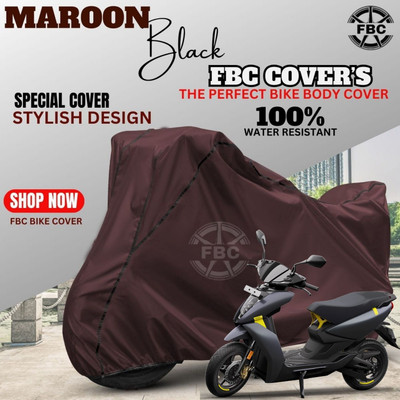 FBC Waterproof Two Wheeler Cover for Ather(450 X, Maroon)