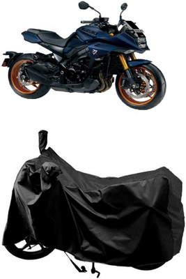 MMSSTAR Waterproof Two Wheeler Cover for Suzuki(Katana BS6, Black)