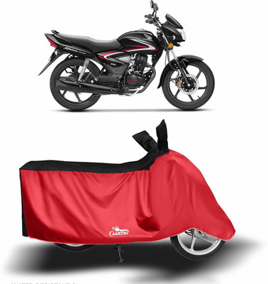 SK AUTO Waterproof Two Wheeler Cover for Honda(CB Shine SP, Black, Red)