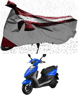 Furious3D Two Wheeler Cover for Indus(Yo Style, Maroon, Silver)