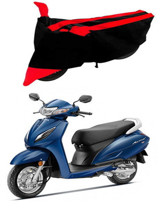 DeepShakshi AUTOMOTIVE Waterproof Two Wheeler Cover for Honda(Activa 6G, Red, Black)