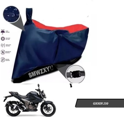 smwzxyu Waterproof Two Wheeler Cover for Suzuki(Gixxer 250, Red, Blue)