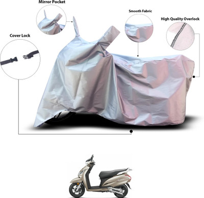 GOSHIV-car and bike accessories Two Wheeler Cover for Honda(Activa 6G, Silver)