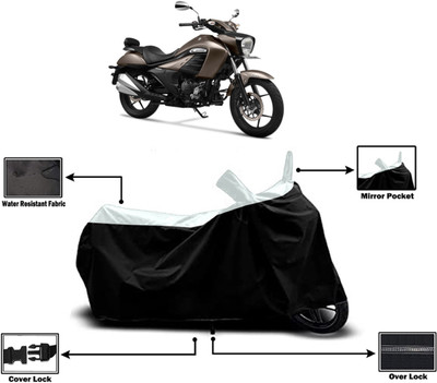Amexride Two Wheeler Cover for Suzuki(Intruder 250 BS6, White)