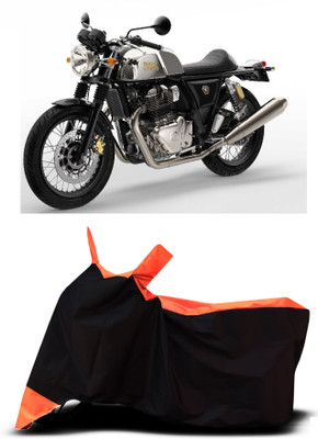 VESMEI Two Wheeler Cover for Royal Enfield(Continental GT, Orange)