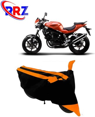 RRZ Waterproof Two Wheeler Cover for Kinetic(Comet, Black, Orange)