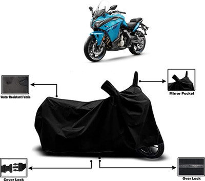 Amexride Two Wheeler Cover for CFMoto(650GT, Black)