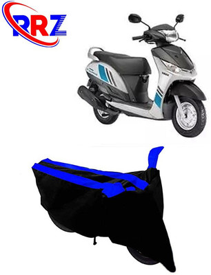 RRZ Waterproof Two Wheeler Cover for Yamaha(Alpha, Black, Blue)