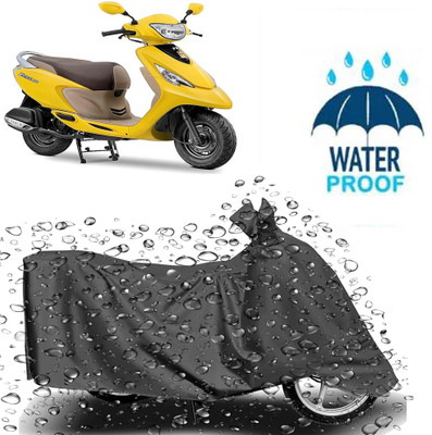 Autoinnovation Waterproof Two Wheeler Cover for TVS(Scooty Zest, Grey)