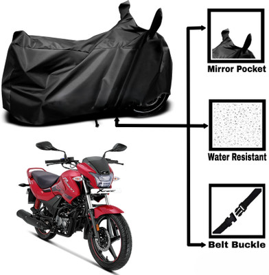 DeepShakshi AUTOMOTIVE Two Wheeler Cover for Hero(Passion Pro i3S, Black)