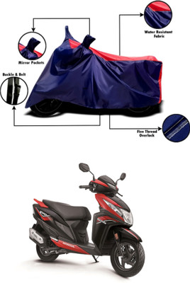 Mdstar Waterproof Two Wheeler Cover for Honda(Dio, Red, Blue)