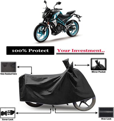 Amexride Two Wheeler Cover for CFMoto(150NK BS6, Black)