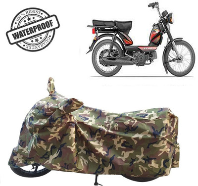 ROYAL AUTO MART Waterproof Two Wheeler Cover for TVS(XL 100, Green, Multicolor)