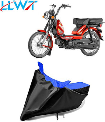KPIND Waterproof Two Wheeler Cover for TVS(XL 100, Black, Blue)