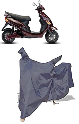 Amexride Two Wheeler Cover for Hero Electric(Electric Wave Dx, Grey)