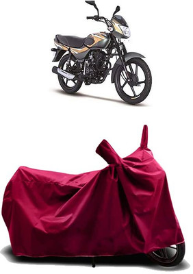 KEDIT Two Wheeler Cover for Bajaj(CT 100, Maroon)