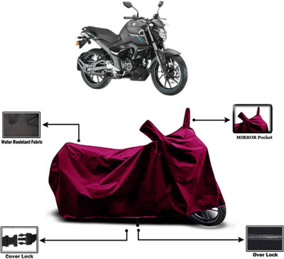 KEDIT Two Wheeler Cover for Yamaha(FZ-S Fi Version 3.0, Maroon)