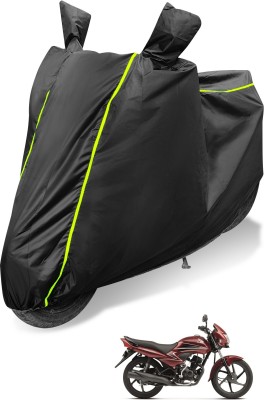 Auto Hub Waterproof Two Wheeler Cover for Honda(Dream Yuga, Black)