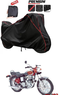 DeepShakshi AUTOMOTIVE Two Wheeler Cover for Royal Enfield(Machismo 350, Black)