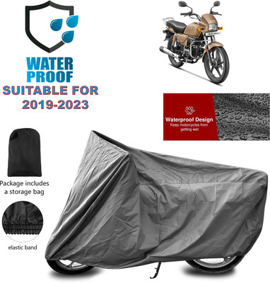 PAGORA Waterproof Two Wheeler Cover for Hero(Splendor Plus, Grey)