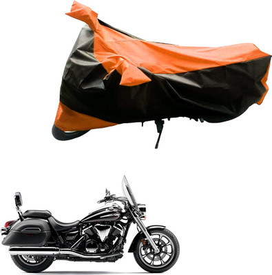 Mdstar Waterproof Two Wheeler Cover for TVS(Star, Black, Orange)