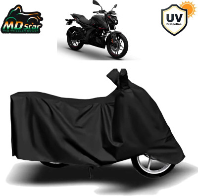 MMSSTAR Waterproof Two Wheeler Cover for Bajaj(Pulsar N160, Black)