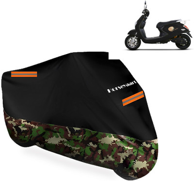 Horseyaart Waterproof Two Wheeler Cover for Techo Electra(Emerge BS6, Multicolor)
