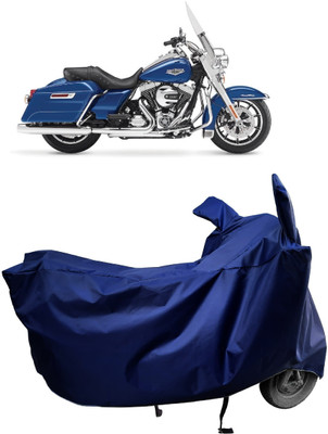 Amexride Two Wheeler Cover for Harley Davidson(Road King, Blue)