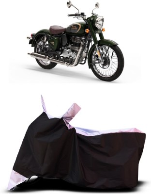 VESMEI Two Wheeler Cover for Royal Enfield(350, White)