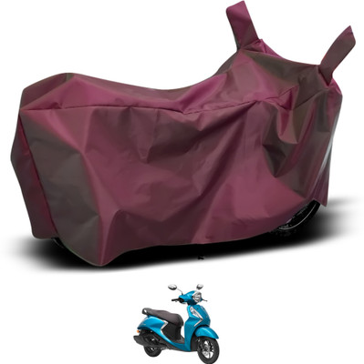 GOSHIV-car and bike accessories Two Wheeler Cover for Yamaha(Fascino, Maroon)