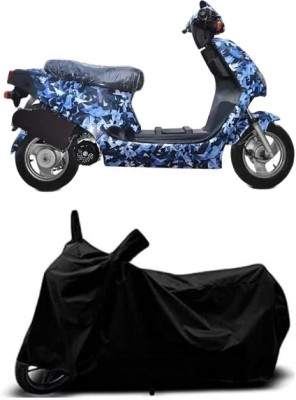 DSAMI Two Wheeler Cover for Hero(Electric AXLHE-20, Black)