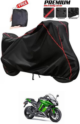 DeepShakshi AUTOMOTIVE Two Wheeler Cover for Kawasaki(Ninja 1000, Black)