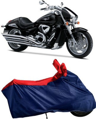 Autofly Waterproof Two Wheeler Cover for Suzuki(Intruder M1800R, Blue, Red)