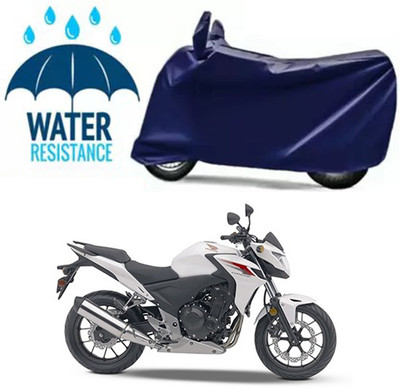 Furious3D Two Wheeler Cover for Honda(CB500F, Blue)