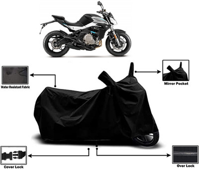 Amexride Two Wheeler Cover for CFMoto(650 NK BS6, Black)