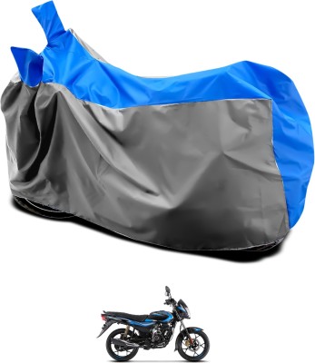 GOSHIV-car and bike accessories Waterproof Two Wheeler Cover for Bajaj(Platina 125, Grey, Blue)