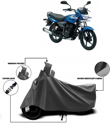 MMSSTAR Waterproof Two Wheeler Cover for Bajaj(Platina 100 DTS-i, Grey)