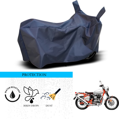 ANTHUB Waterproof Two Wheeler Cover for Royal Enfield(Bullet Trials 500, Blue)