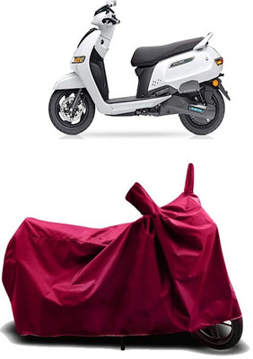 KEDIT Two Wheeler Cover for TVS(iQube Electric, Maroon)