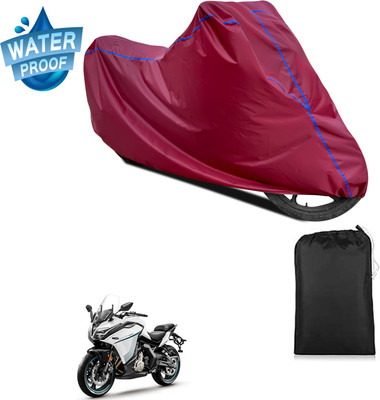PAGORA Waterproof Two Wheeler Cover for CFMoto(650GT, Maroon)