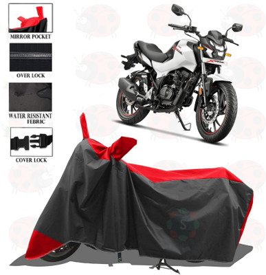 sowelar Waterproof Two Wheeler Cover for Hero(Xtreme 160 R, Red, Black)