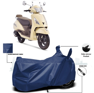 WMIZEXA Waterproof Two Wheeler Cover for TVS(Jupiter classic, Blue)