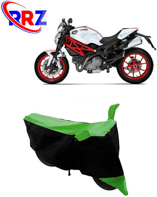 RRZ Waterproof Two Wheeler Cover for Ducati(Monster 796 S2R, Black, Green)