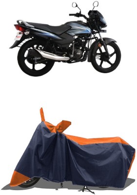 SUGASHRI Waterproof Two Wheeler Cover for TVS(Sport ES BS6, Orange, Blue)